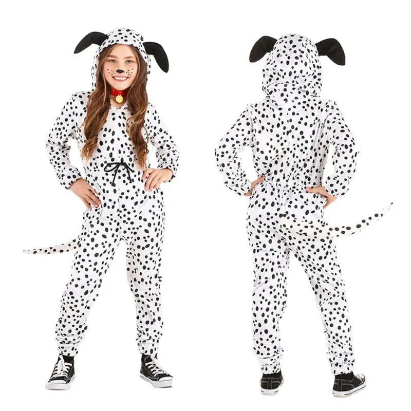 Fantasia Infantil de Cachorrinho com Capuz Feminina